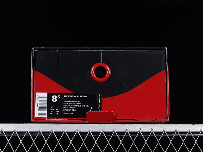 All categories Air Jordan Jordan series basketball shoes Air Jordan 11 F version Air Jordan 11 Velvet "Gym Red" AJ11 Joe 11 red Chicago Bulls genuine carbon 378037-623